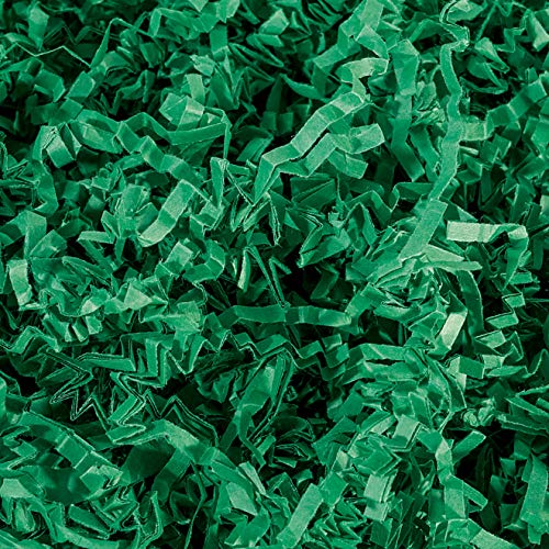 MagicWater Supply Crinkle Cut Paper Shred Filler (1/2 lb) for Gift Wrapping & Basket Filling - Green