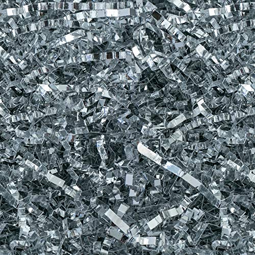 Crinkle Cut Paper Shred Filler (2 LB) for Gift Wrapping & Basket Filling -  Black