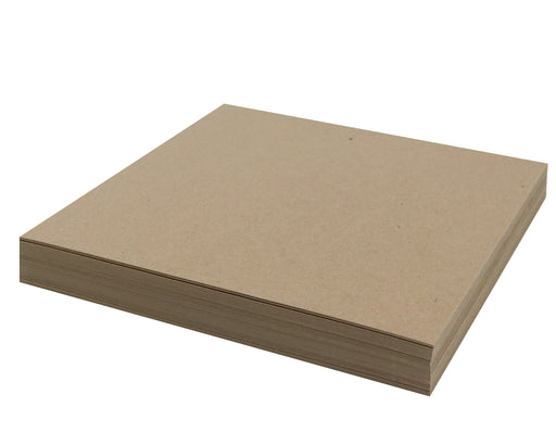 25 Chipboard Sheets 8.5 X 11 Brown Kraft Cardboard Medium Weight 30Pt  (.030 Caliper Thickness) Paper Board
