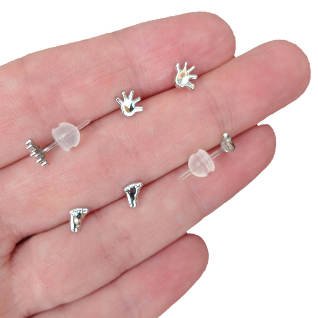 Clear Plastic Earring Back Stoppers for Hypoallergenic Earrings  JBacks-Stopper-5pk - Sensitively Yours