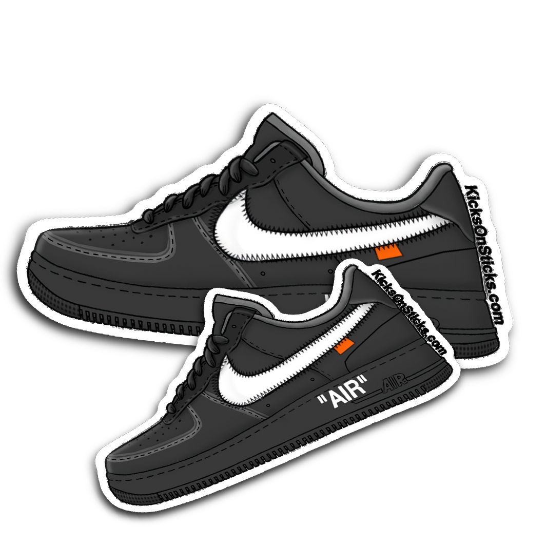Halloween tæerne Hong Kong Air Force 1 Low Off-White "Black" Sneaker Sticker