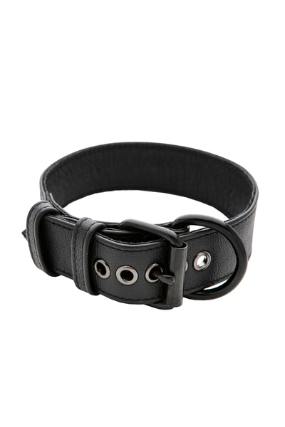Black Leather Pup Collar | Get Your Kink ON! | ARMY OF MEN