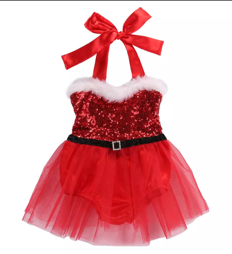 Mrs Clause Tutu Romper - thirdshiftvermont