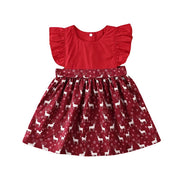 Deer Xmas Dress OR Deer Xmas Romper Set