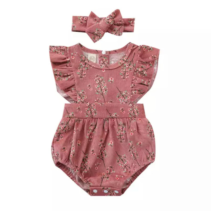 Sally Cord Romper Set