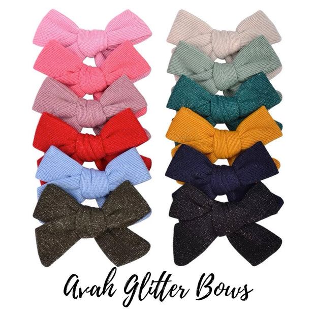 Avah Glitter Bows