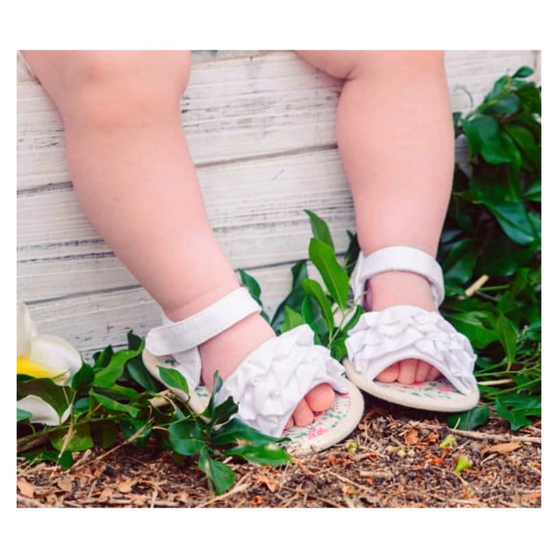 Ruffle Sandals - White - SEO Optimizer Test