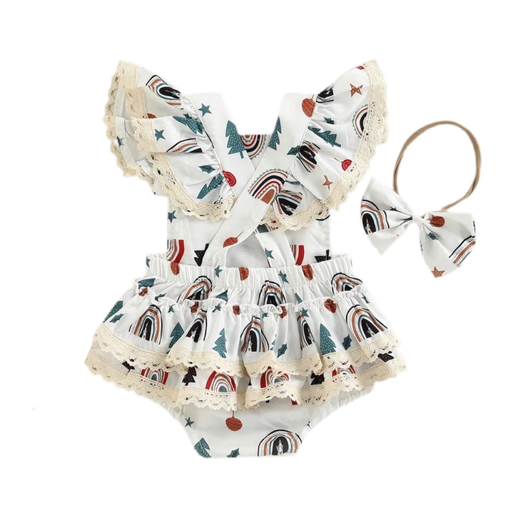 Quinn Christmas Romper Set