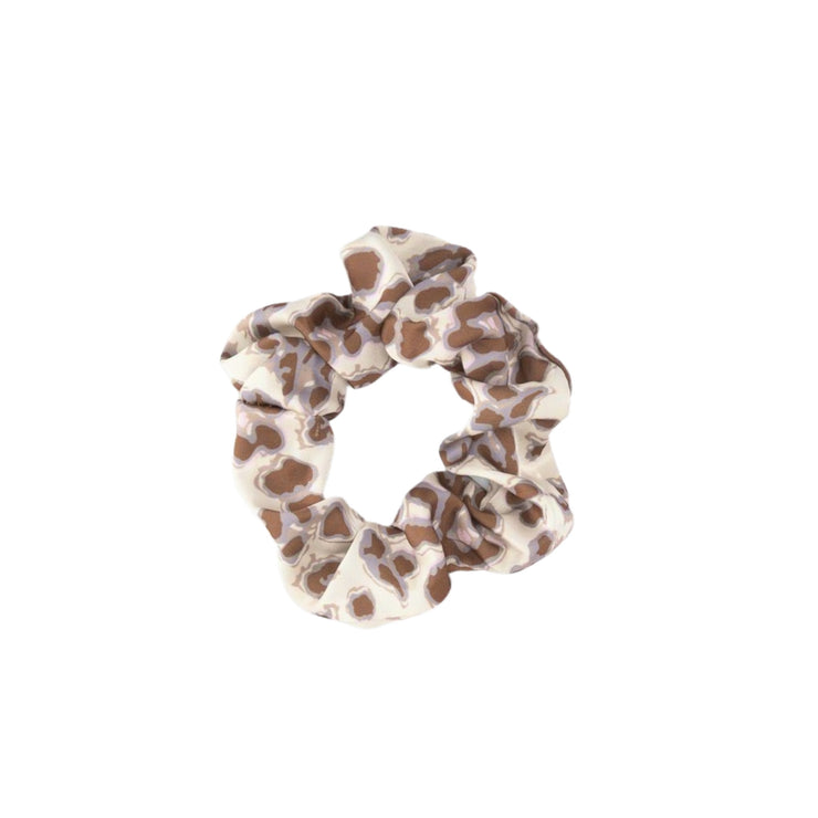 Sloan Scrunchie-  Silky Snow Leopard