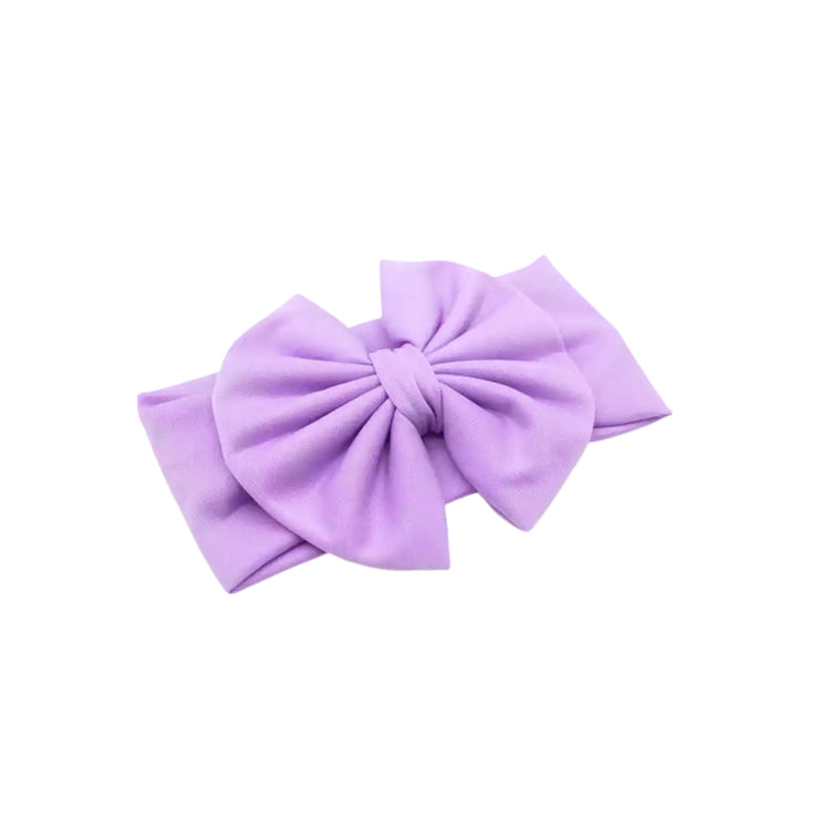 Aria Bow Headband- Lilac