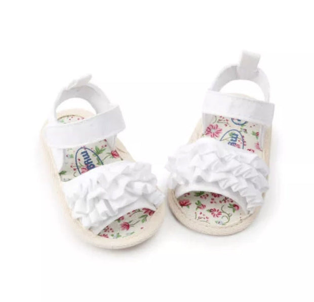 Ruffle Sandals - White - SEO Optimizer Test