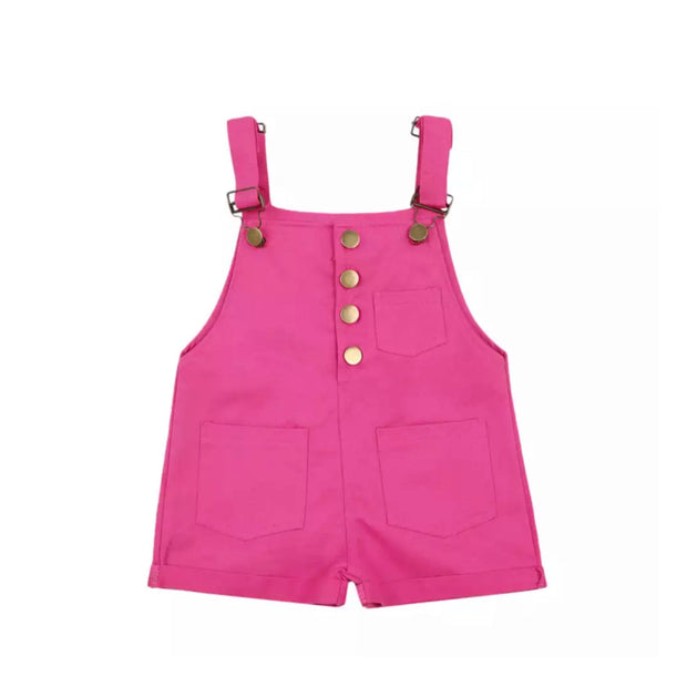 Aubree Overalls- Pink