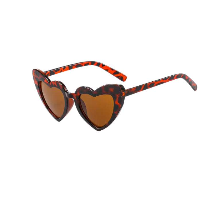 Hollie Heart Sunnies- Brown