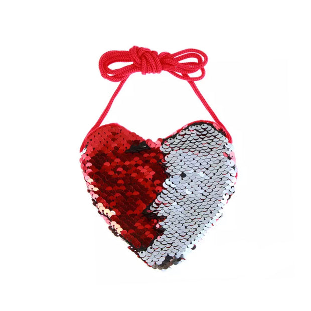 Heart Mini Purse- Ruby Red