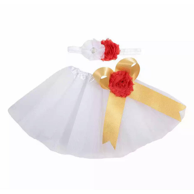 Emma Tutu Set- White Snow