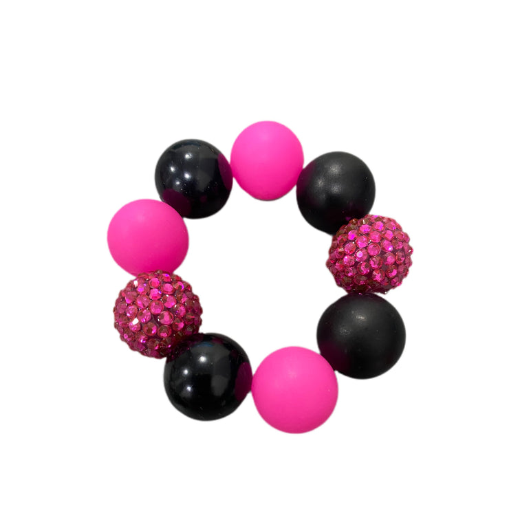 BB Bead Bracelet- Glow Bright Pink