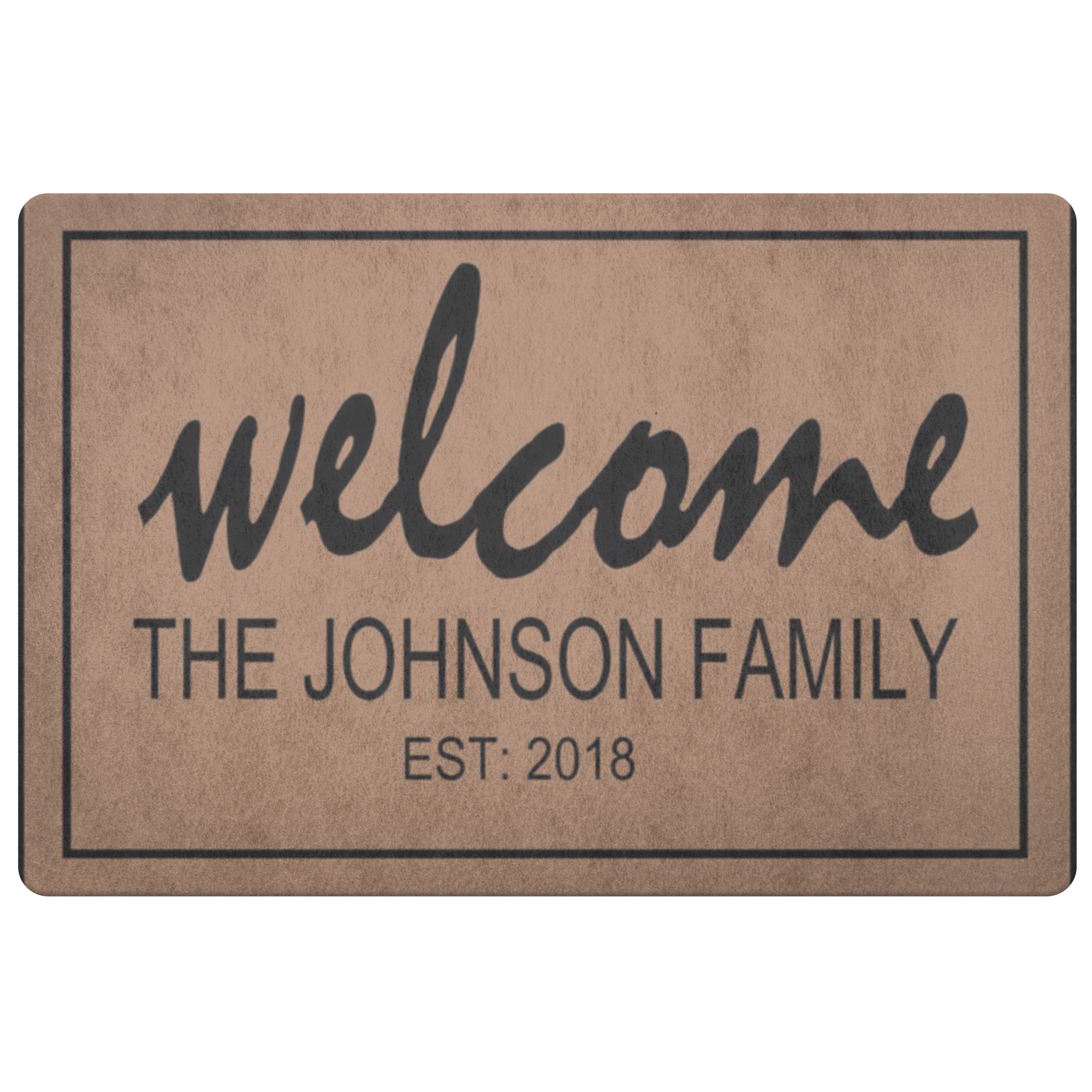 Personalized Doormat Welcome The Johnson Family Doormats Front Doormat Door Mat Coir Doormat Porch Decor Wedding Gift Housewarming Gift Rug