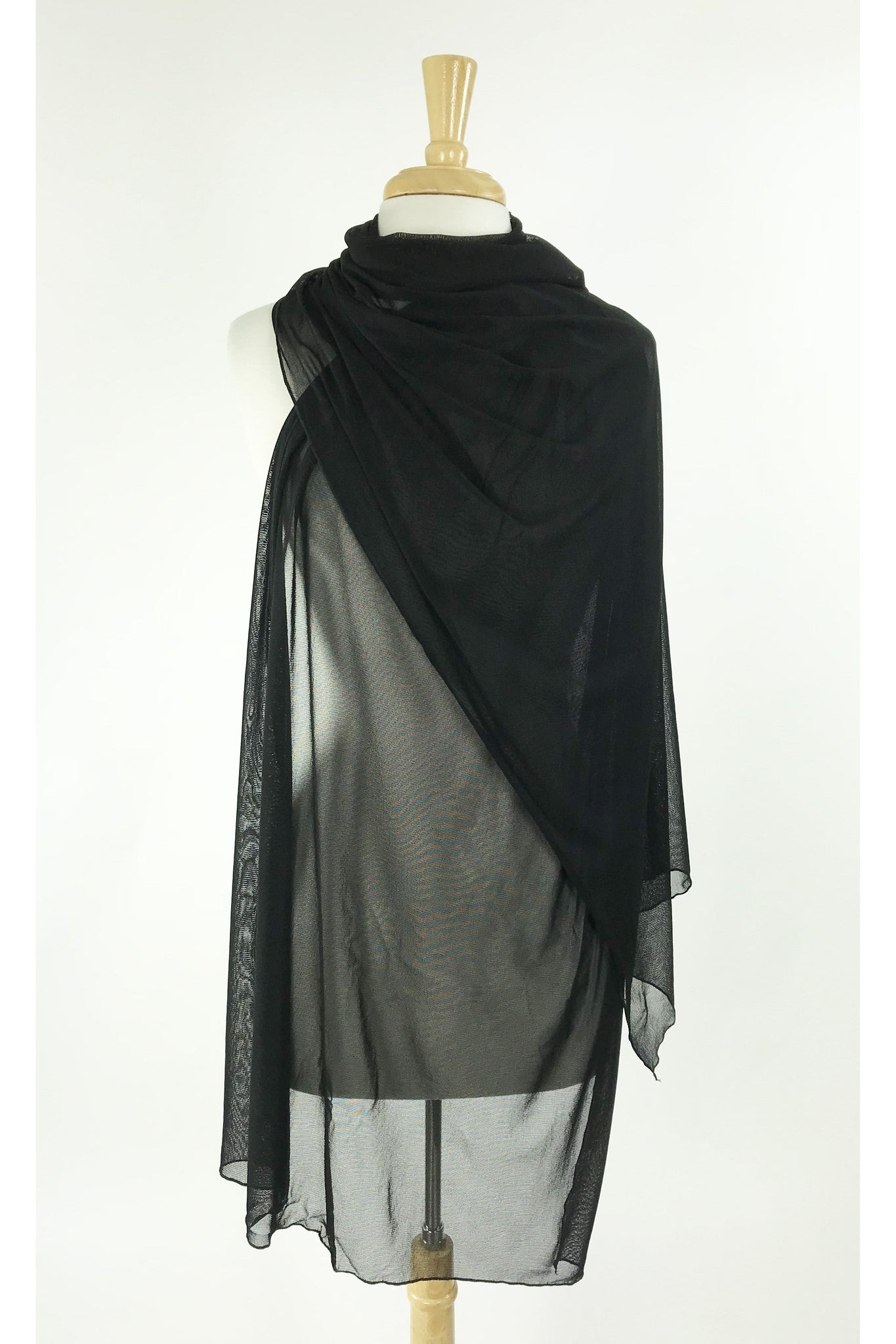 long sheer shawl