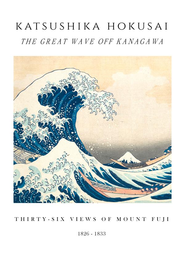 Poster La Grande Onda di Kanagawa