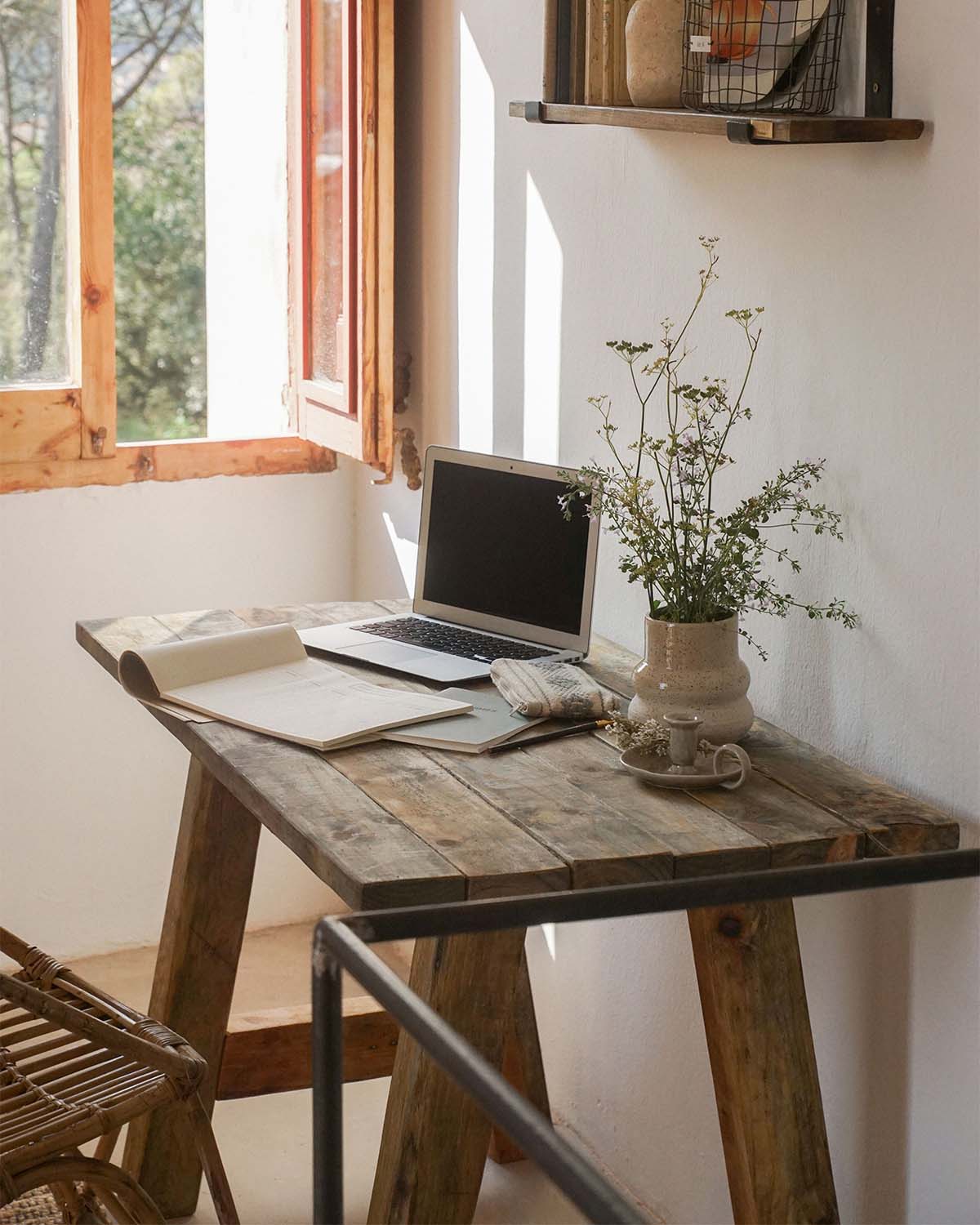 Escritorio Homeoffice 120 cm largo 1 cajon, madera escritorio. –