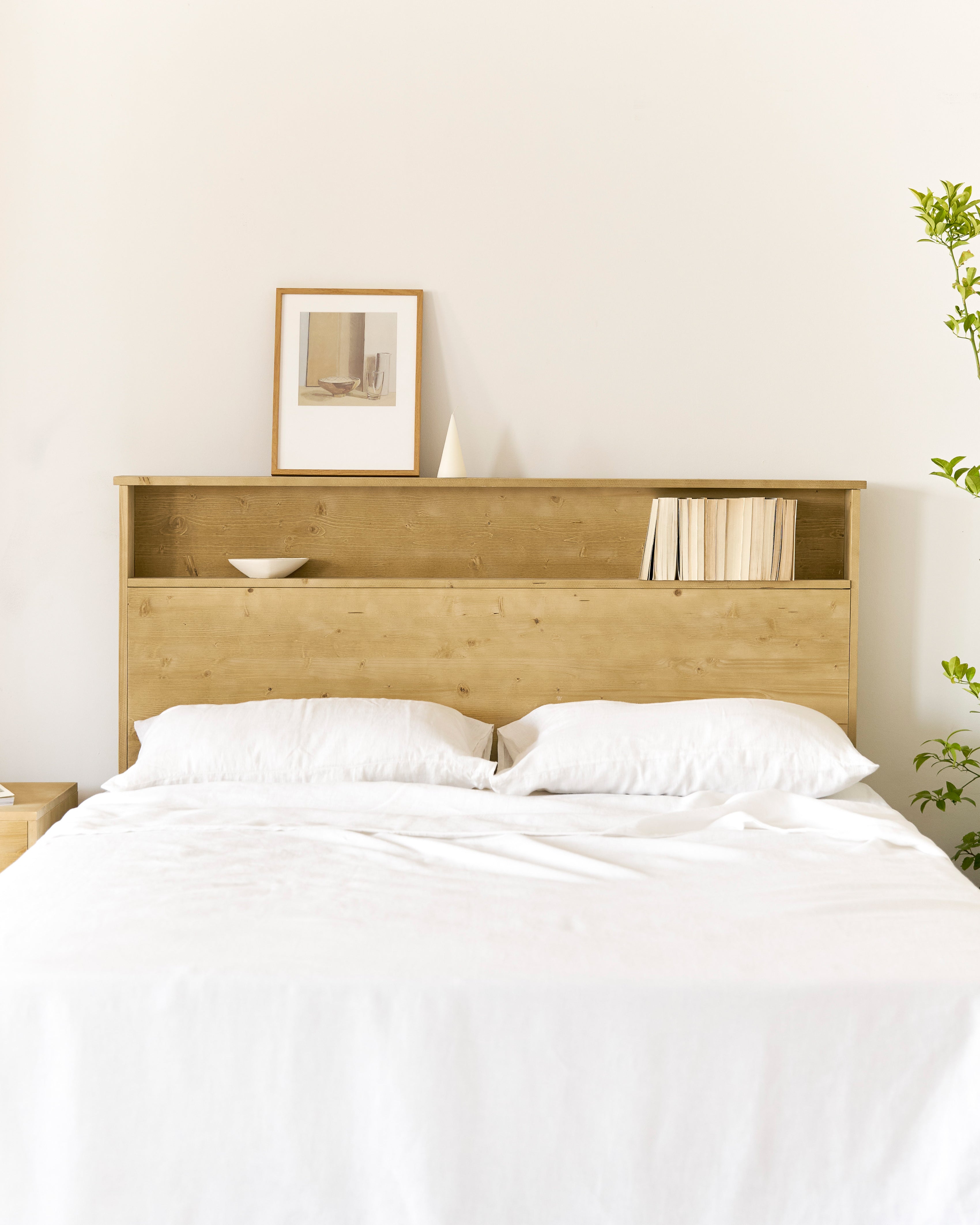 Cabecero de cama de pared para dormitorio estilo moderno madera