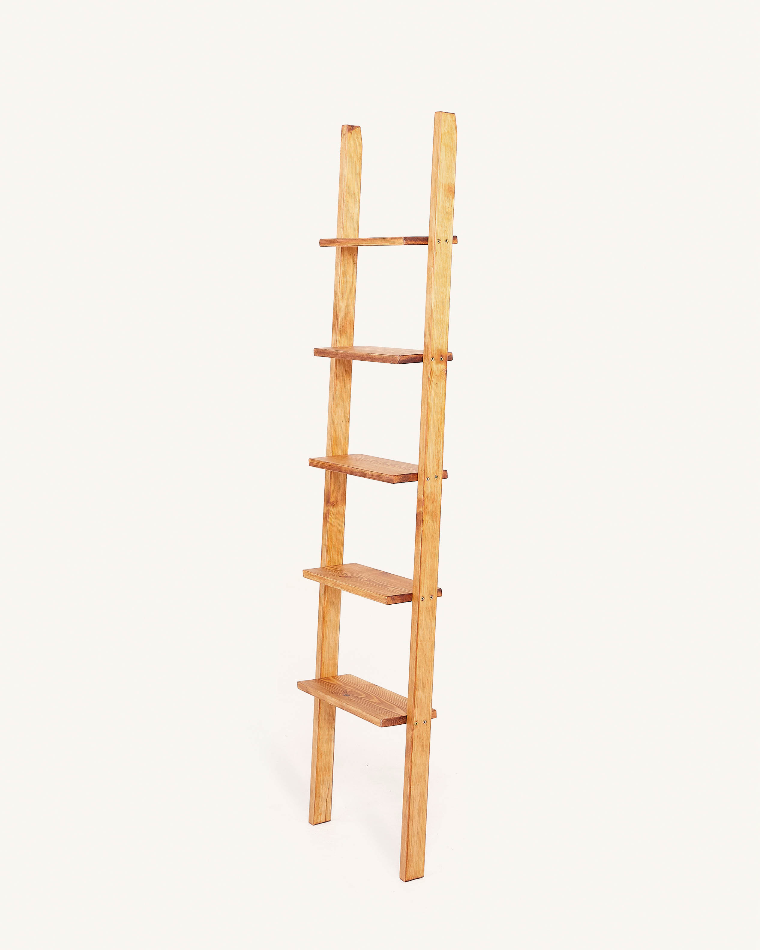 Estantería escalera en madera de roble 194