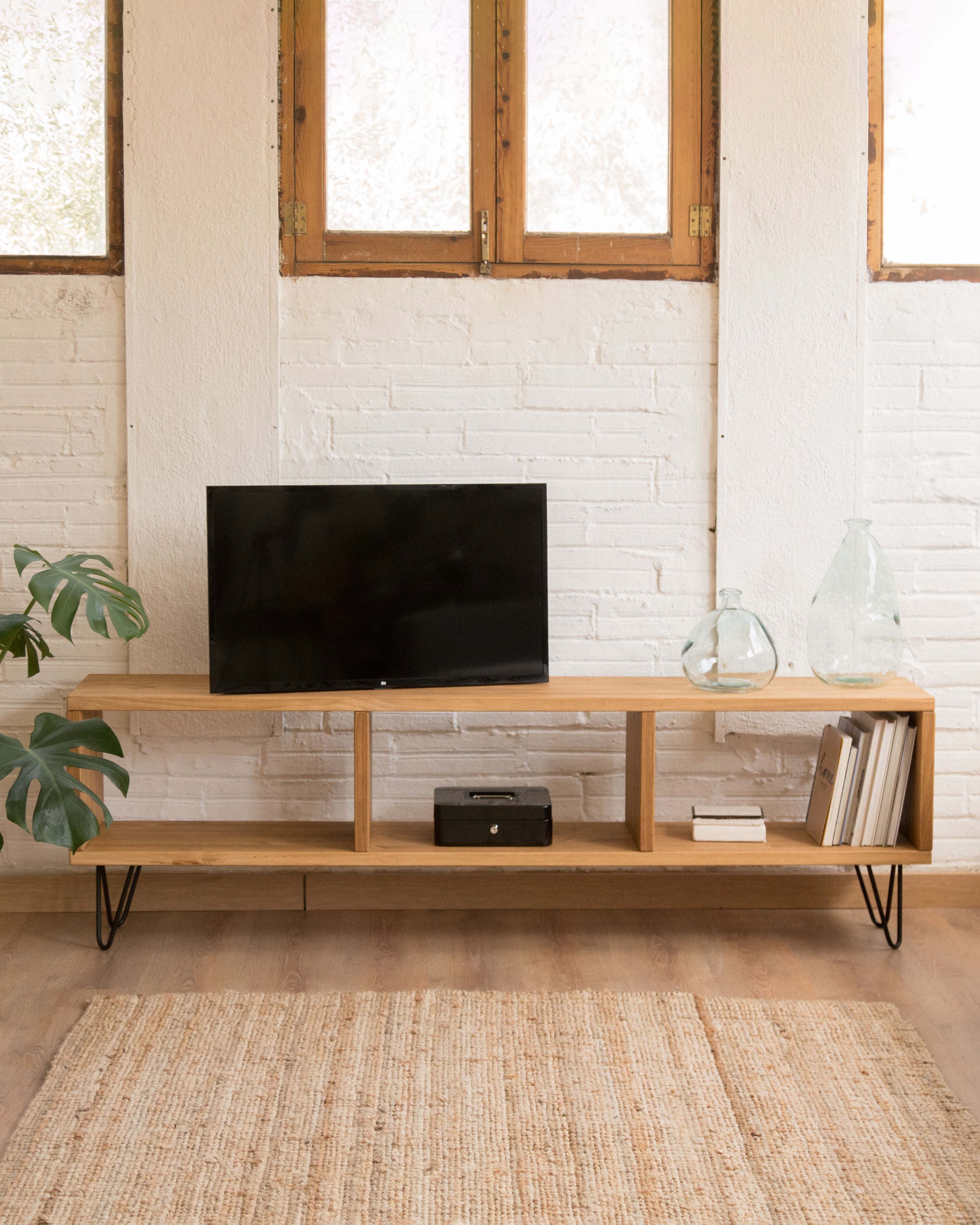 Mesas TV de madera originales. Comprar y Ofertas