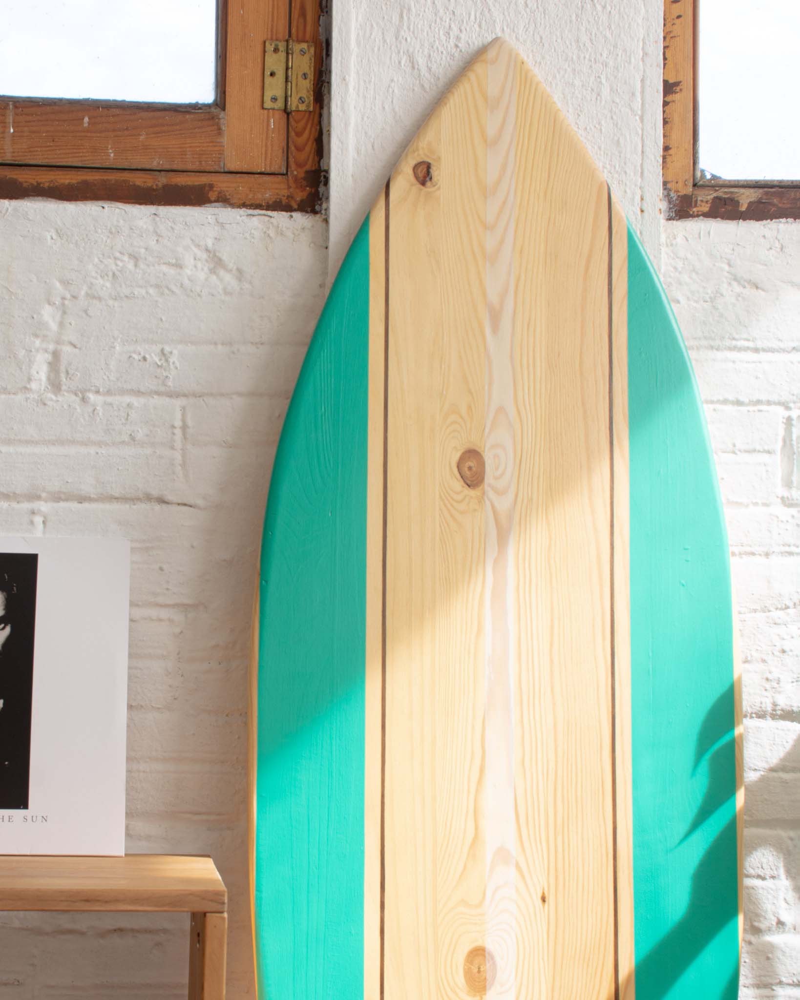 Arte de decoración de pared de tabla de surf de madera decorativa  personalizada -  España