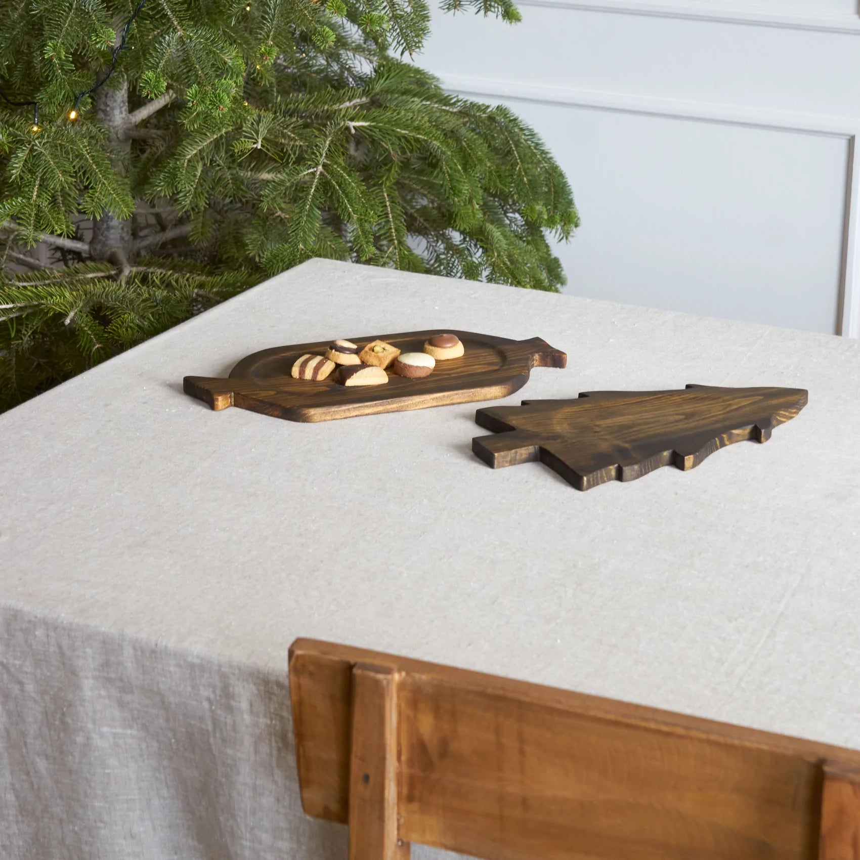 Bandejas de madera para decorar tu mesa en Navidad y la noche de Reyes.