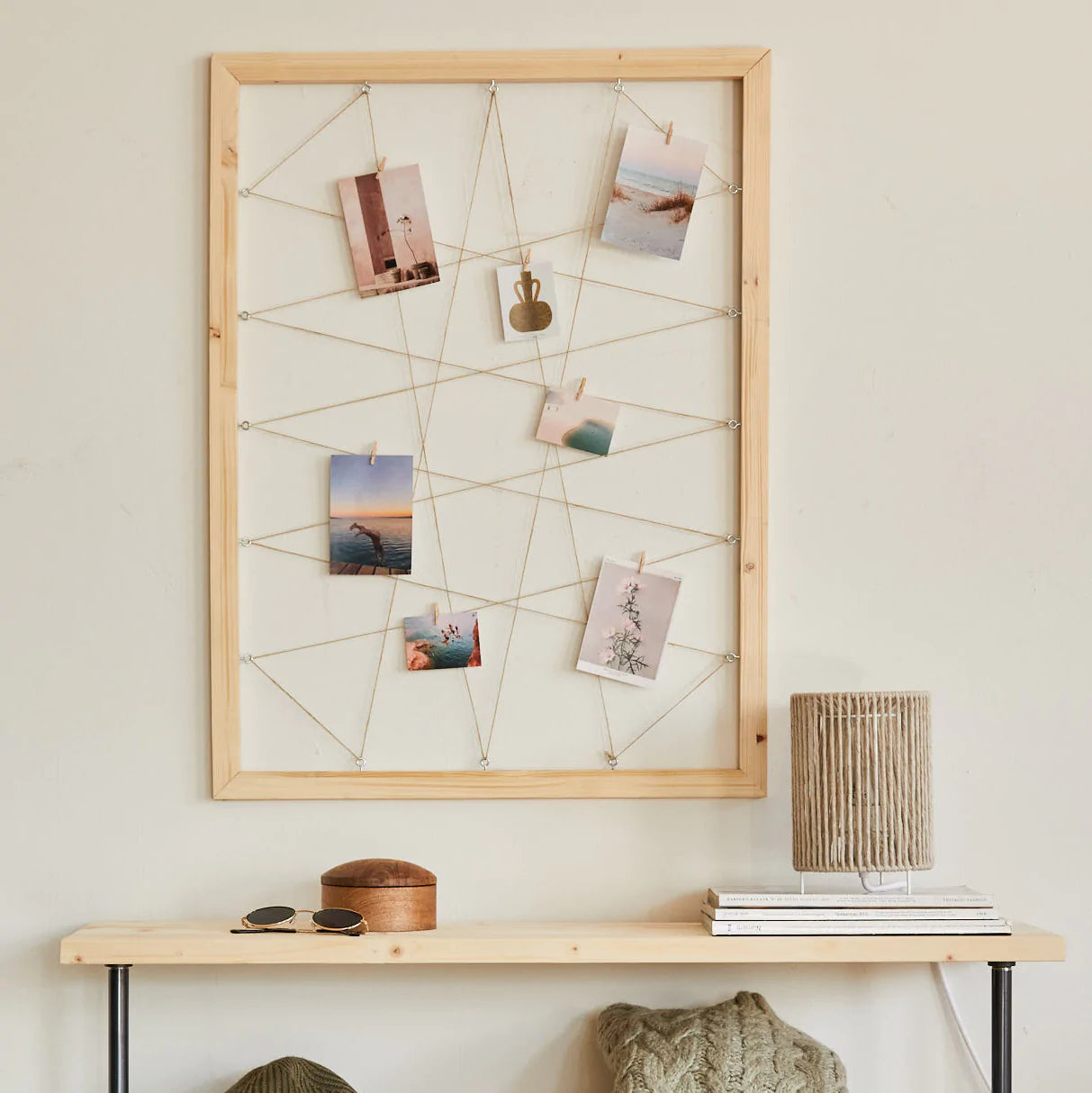Marco de fotos de madera, ideal para tu decorar tu Home Ofice