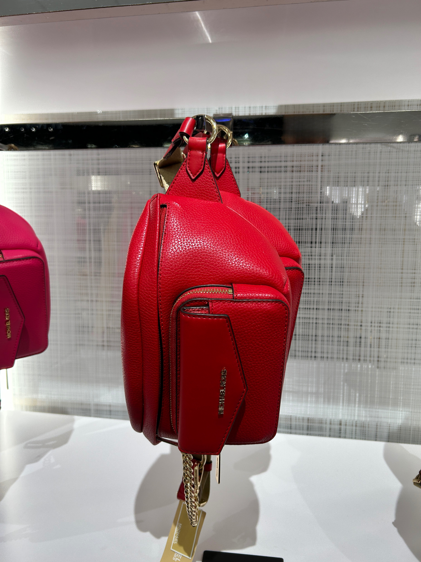 tas sling-bag Michael Kors Kenly Studded Medium Waist Bag | Tinkerlust