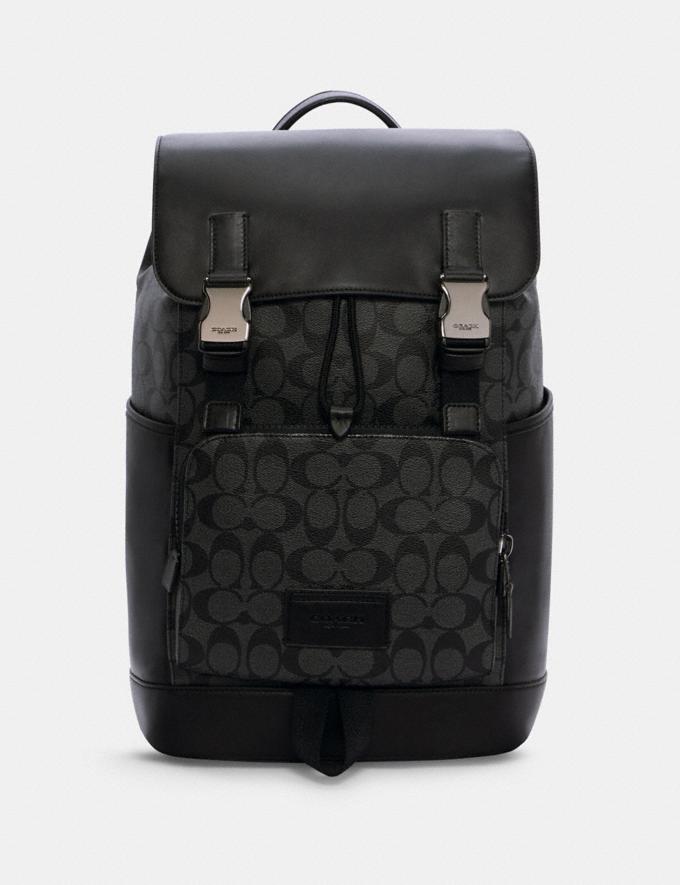 Coach Track Backpack In Signature Charcoal Black – SELLECTION®