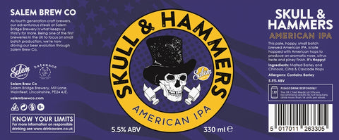 Batemans Can Beer - Skull & Hammers - American IPA Canned - Salem Brew Co.