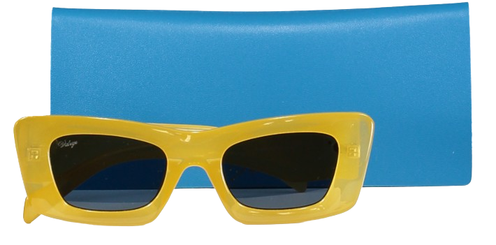 image of Valeye Yellow The Val Sunglasses One Size