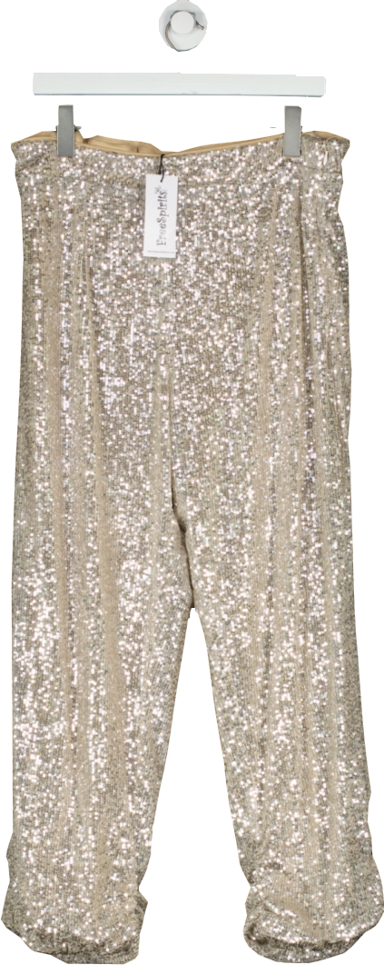 CHAMPAGNE GOLD SEQUIN JOGGER STYLE TROUSERS – FreeSpirits Fashion