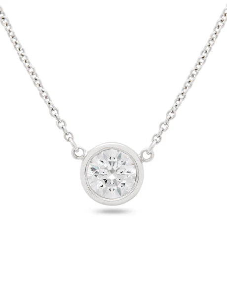 image of Tiffany & Co. Classic Diamond Solitaire Pendant 0.60ct
