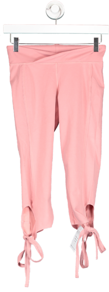 image of Free People Pink Crop Tie Legging UK XS