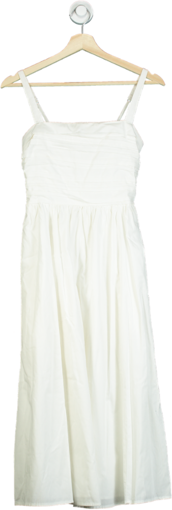 image of Abercrombie & Fitch White Maxi Dress UK XS