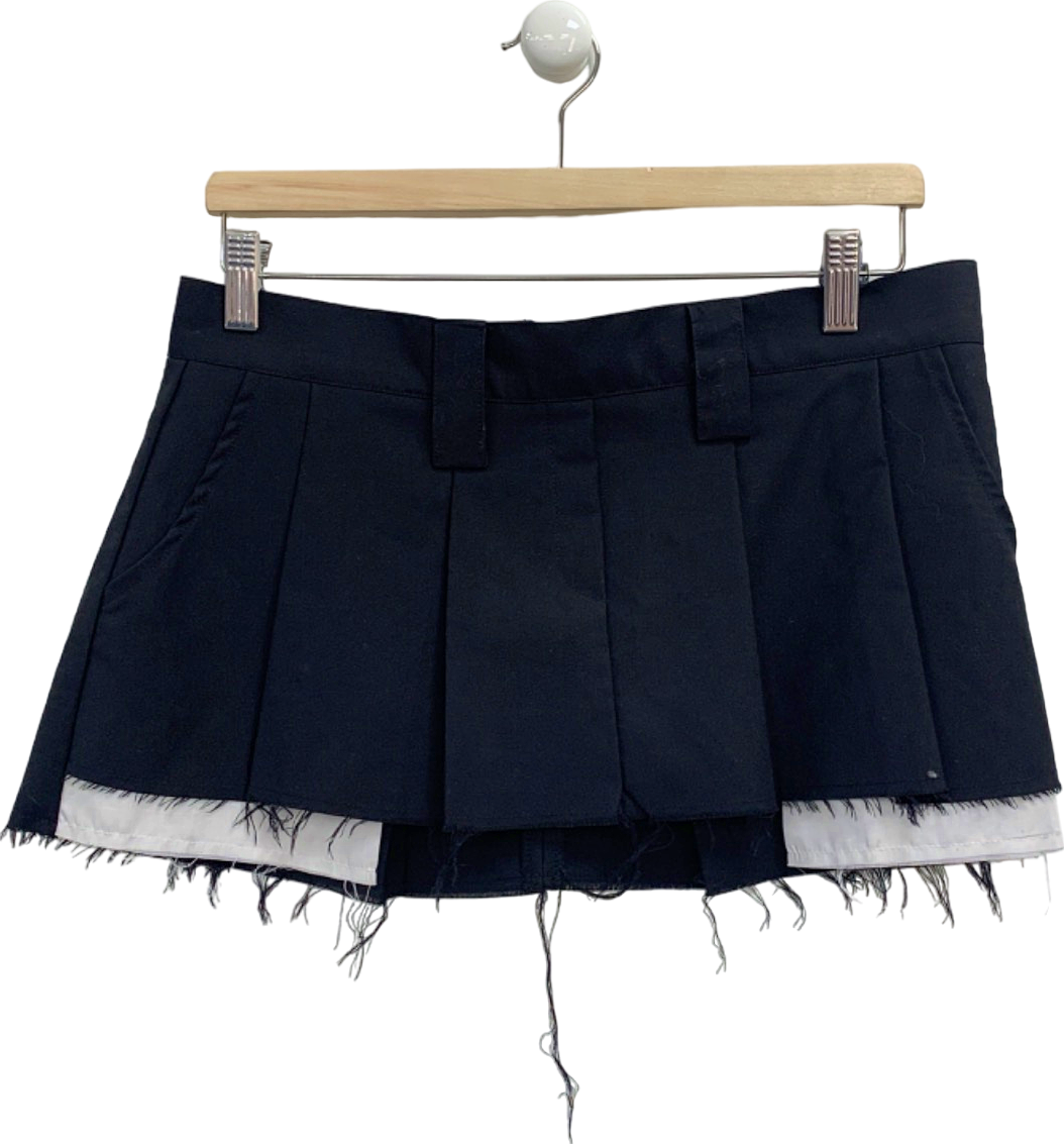 Image of Gateless Black Pleated Mini Skirt UK M