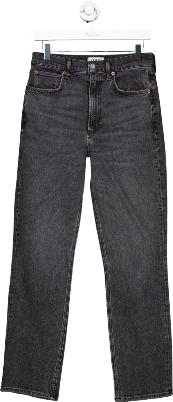 image of Levi's Black High Rise Taper Jeans UK 32