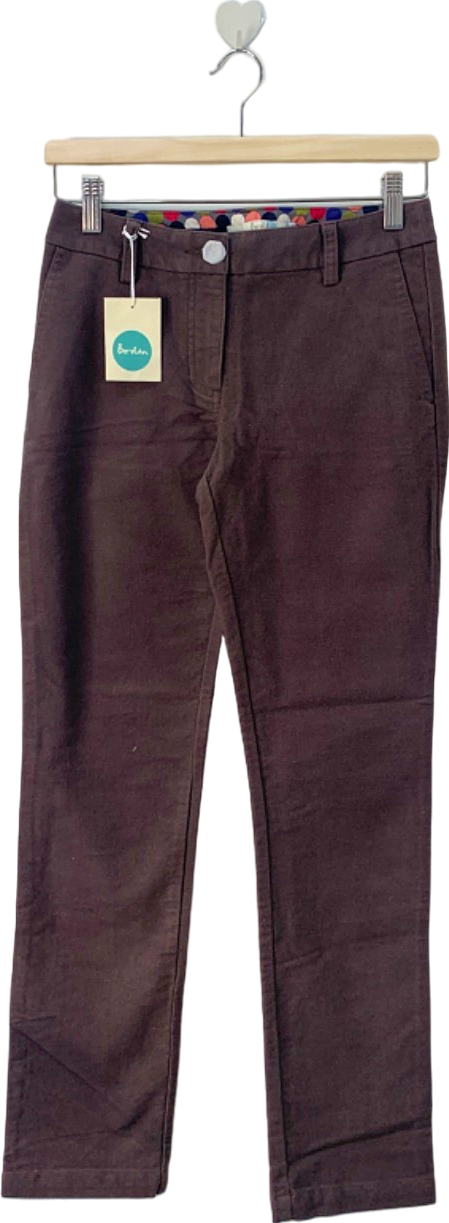 Image of Boden Brown Slim Fit Trousers UK 12L