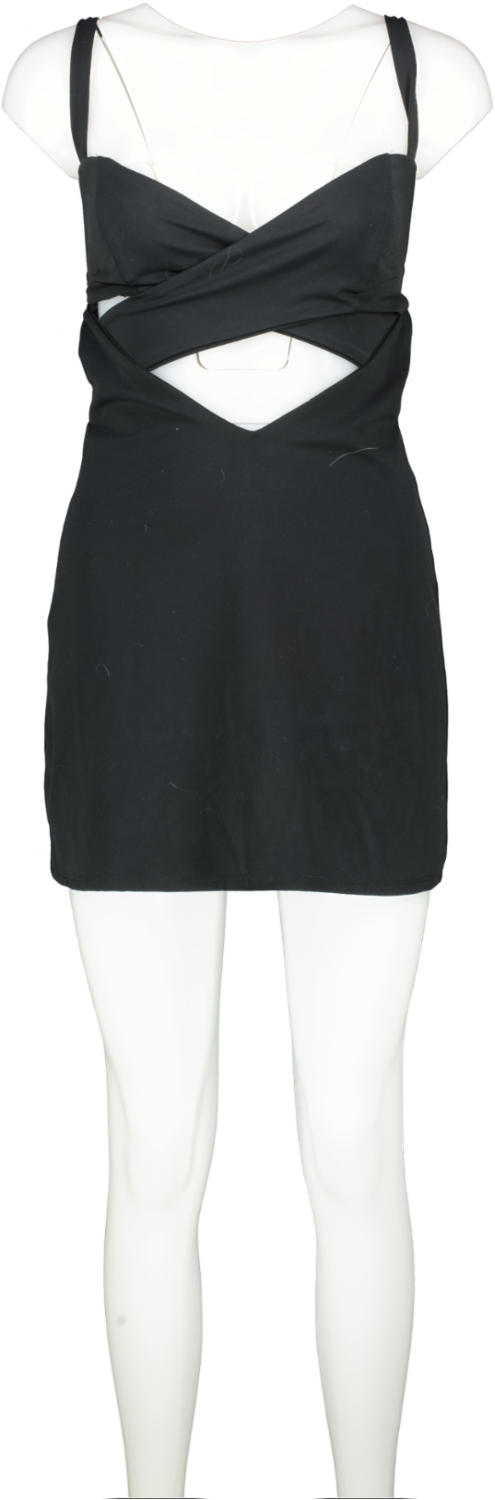 image of L'academie Black Anoush Mini Dress UK XS