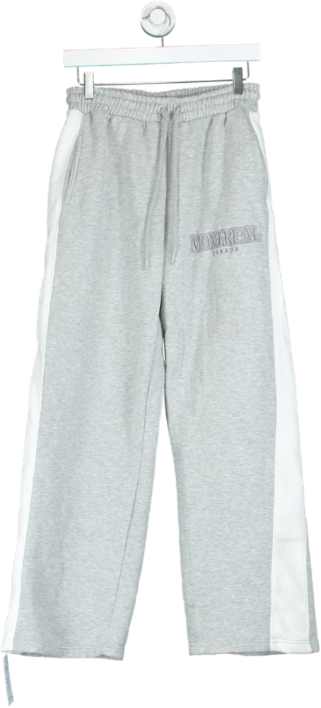 image of PrettyLittleThing Grey Montreal Canada Joggers UK M