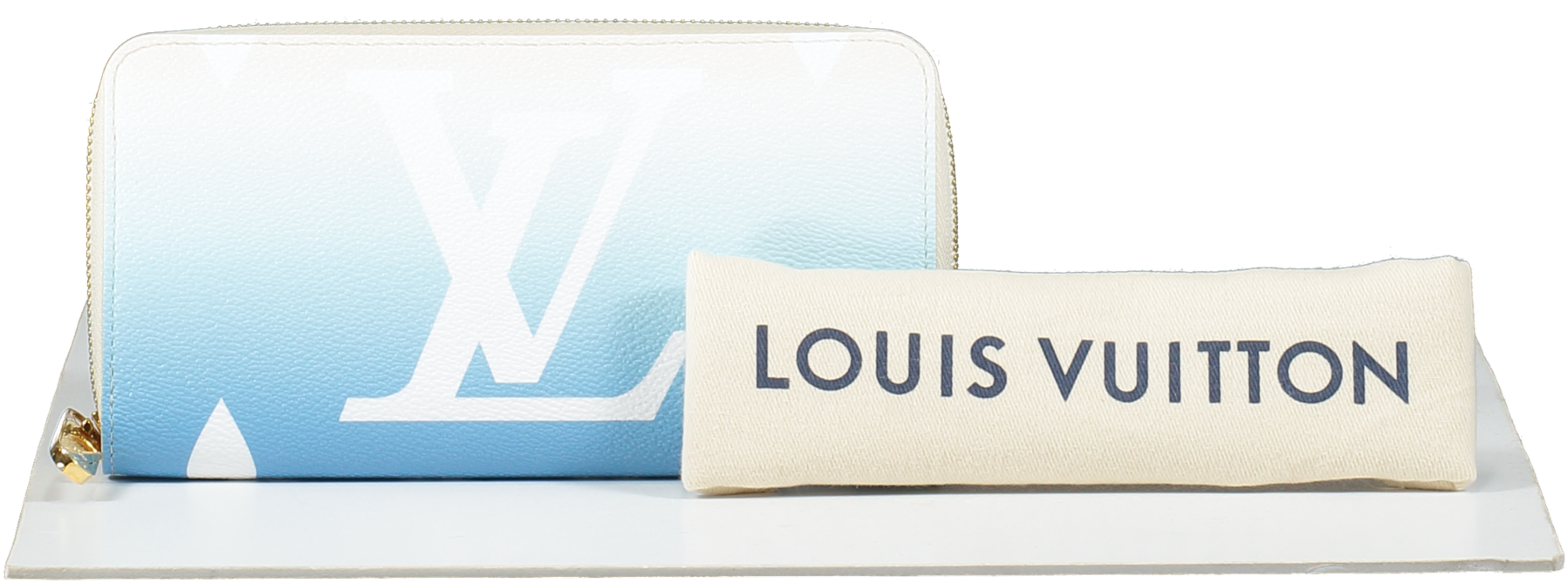 LOUIS VUITTON By The Pool Zippy Mnogram Coated Canvas Wallet Brume