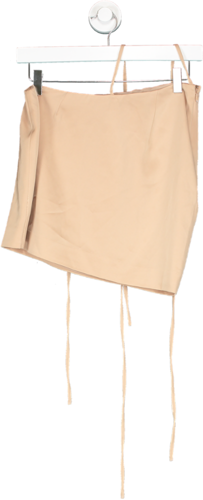 Image of NBD Beige Mini Skirt With Ties UK XS