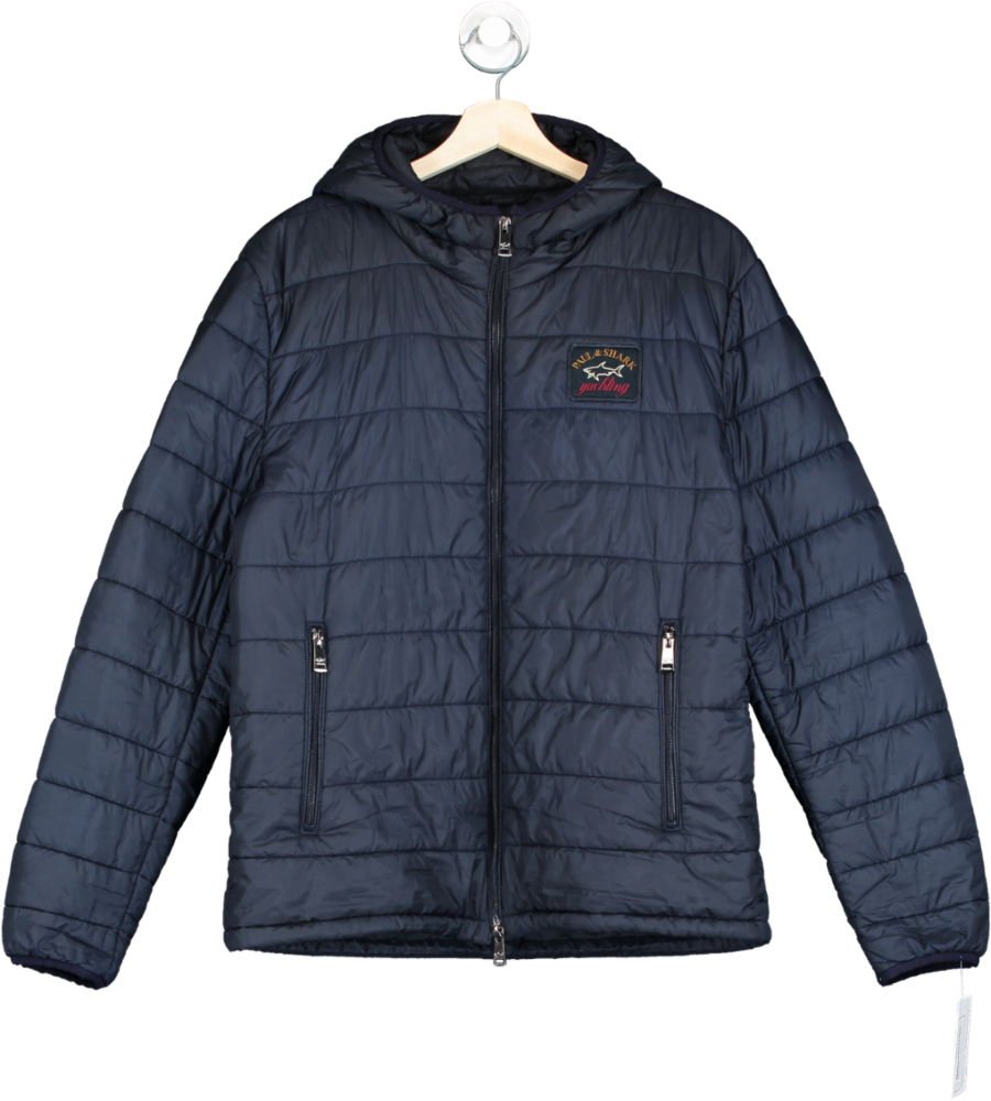 Image of Paul & Shark Navy Blue Yachting Crew Jacket UK  L