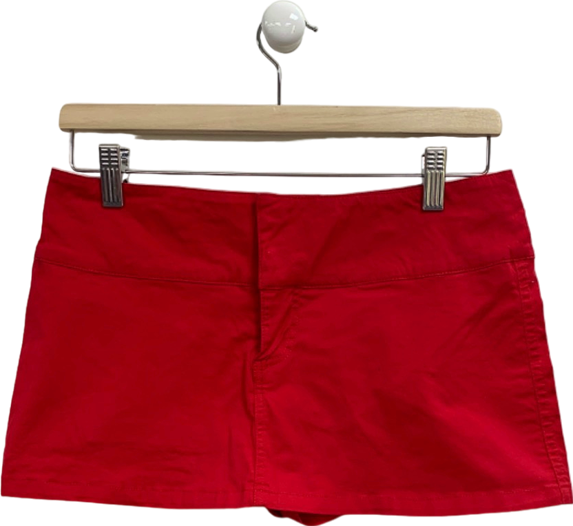 image of I.AM.GIA Red High Waisted Shorts UK S