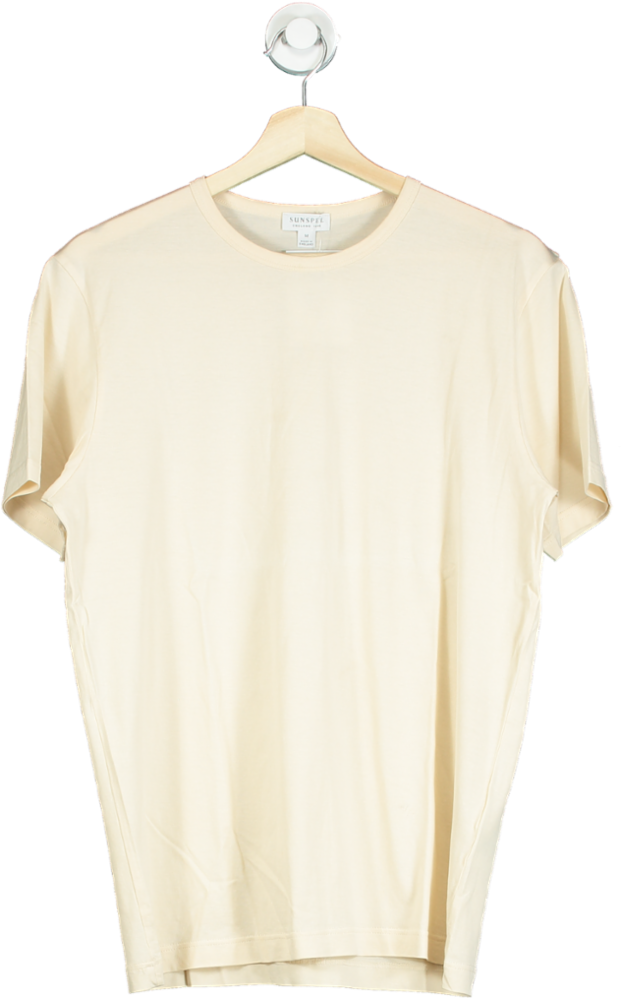 image of Sunspel White T-Shirt M