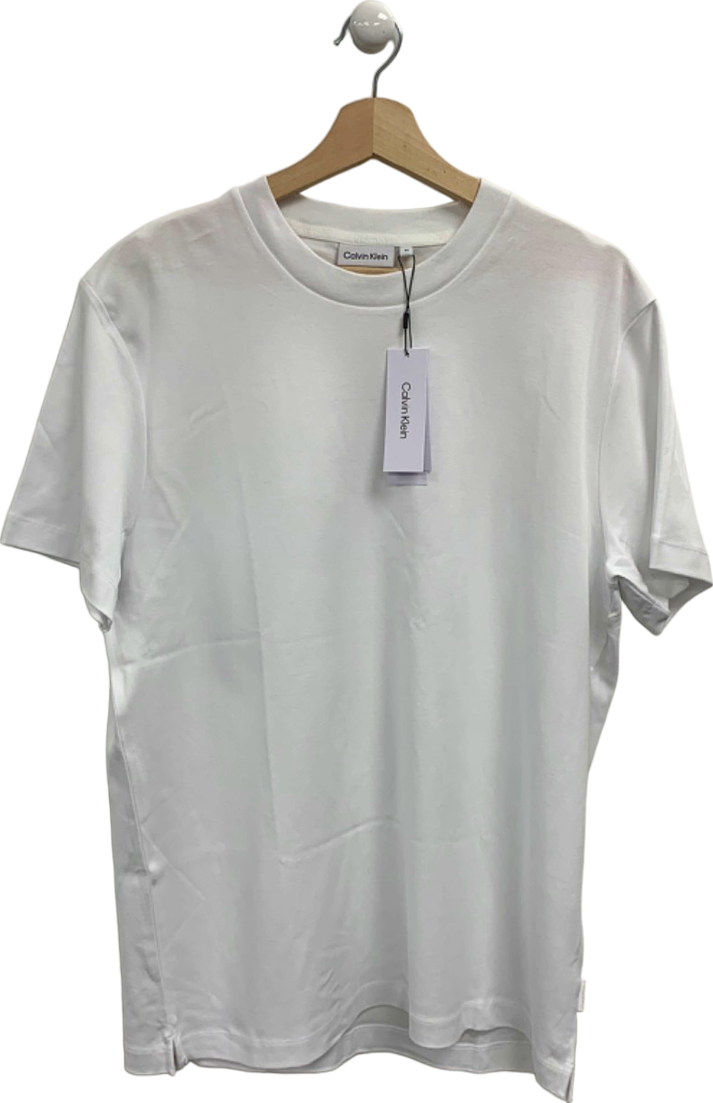 Image of Calvin Klein White Modern Minimal Relaxed T-Shirt M