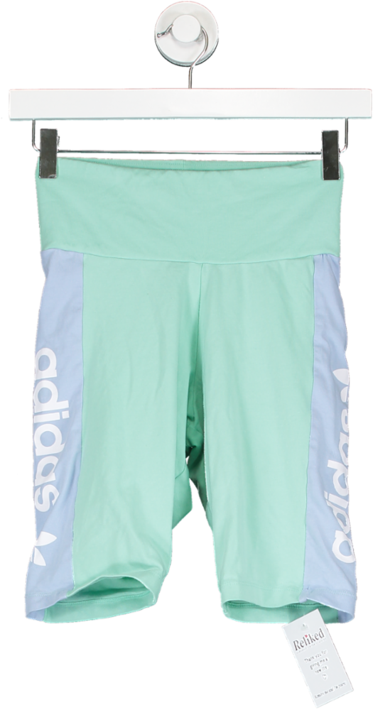 Image of adidas Green Originals High Rise Shorts UK XS